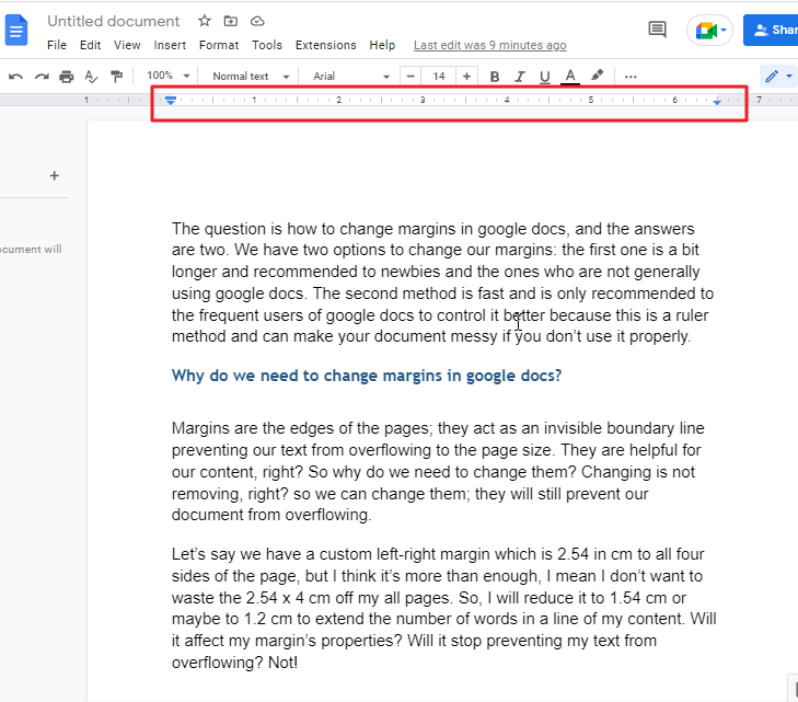 How to Change Margins in Google Docs 12