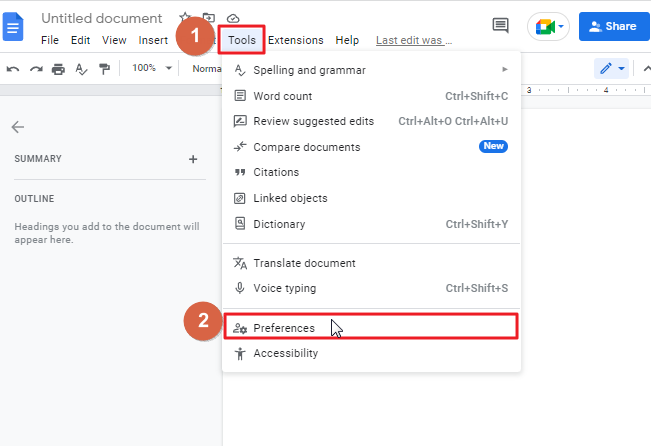 How to Turn Off Auto-Capitalization in Google Docs 4