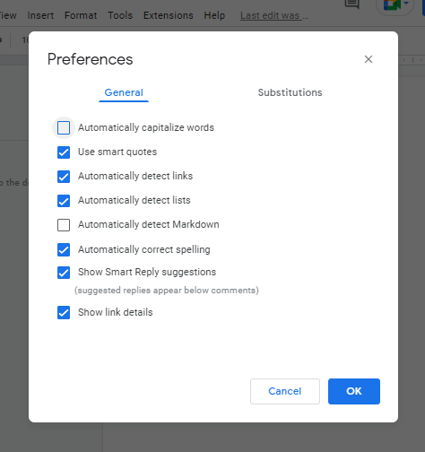 How to Turn Off Auto-Capitalization in Google Docs 5