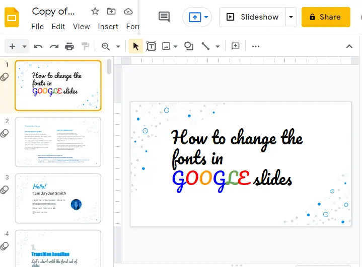 How to Add Font to Google Slides 2