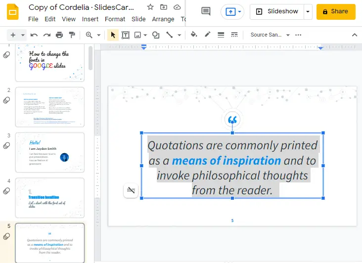 How to Add Font to Google Slides 3