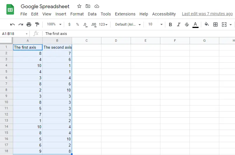How to add a graph on google docs 2