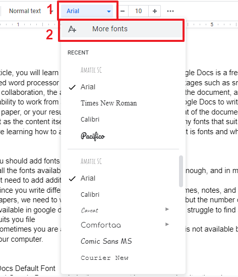 How to add fonts to google docs 1