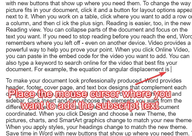 How to add subscript in google docs 4