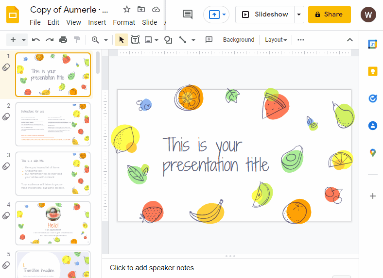 How to continuously loop google slides 2