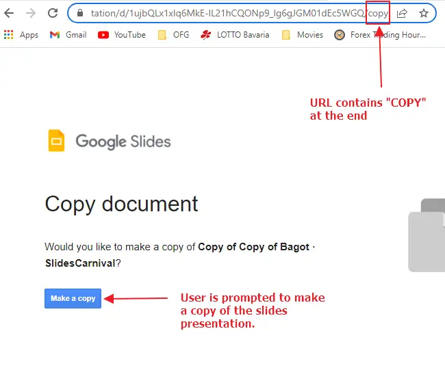 Force User to Make a Copy of Google Slides 3