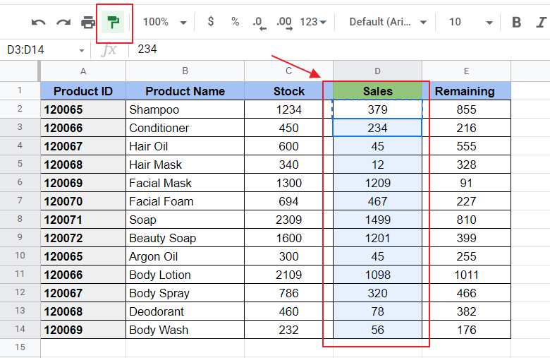 How to copy conditional formatting in google sheets 9