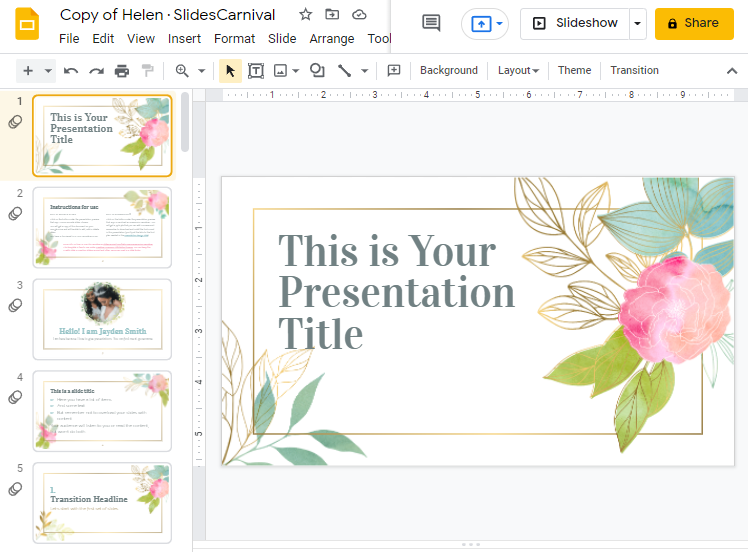 How to delete a text box in google slides 6