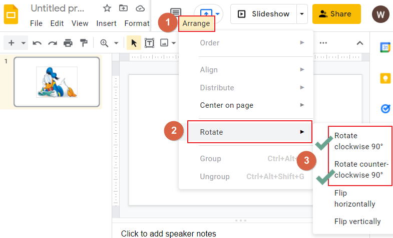 How to flip an image in google slides 11