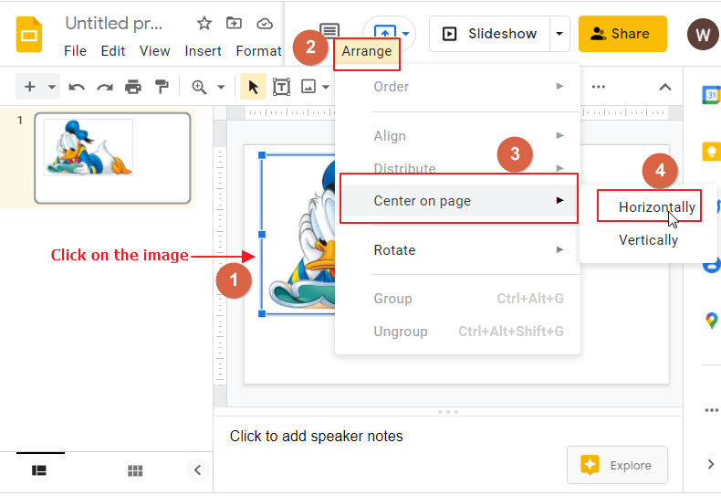 How to flip an image in google slides 3