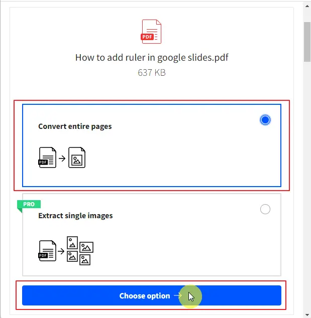 How to insert a pdf into google slides 3