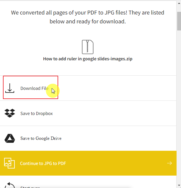 How to insert a pdf into google slides 4