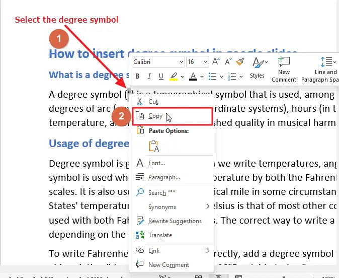 How to insert degree symbol in google slides 5