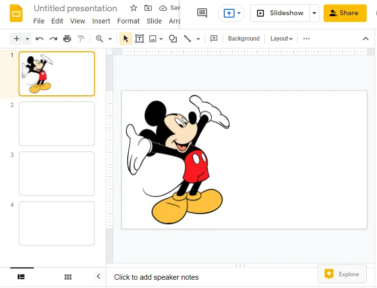 How to lock an image in google slides 6
