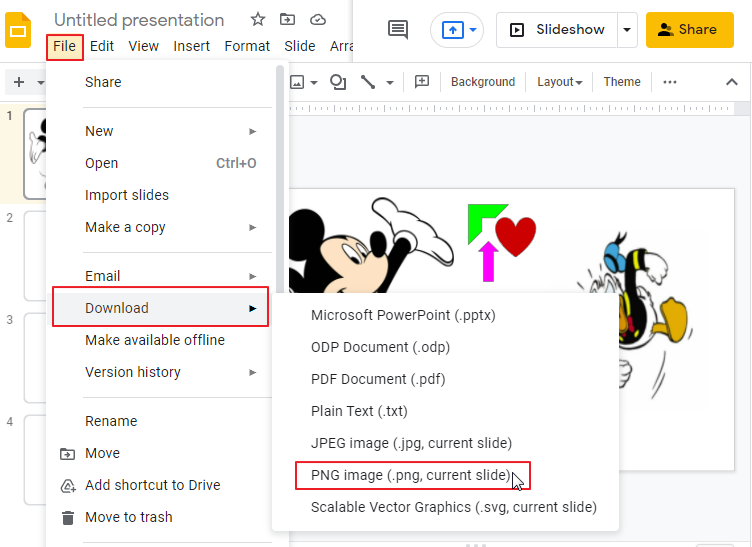 How to lock an image in google slides 8