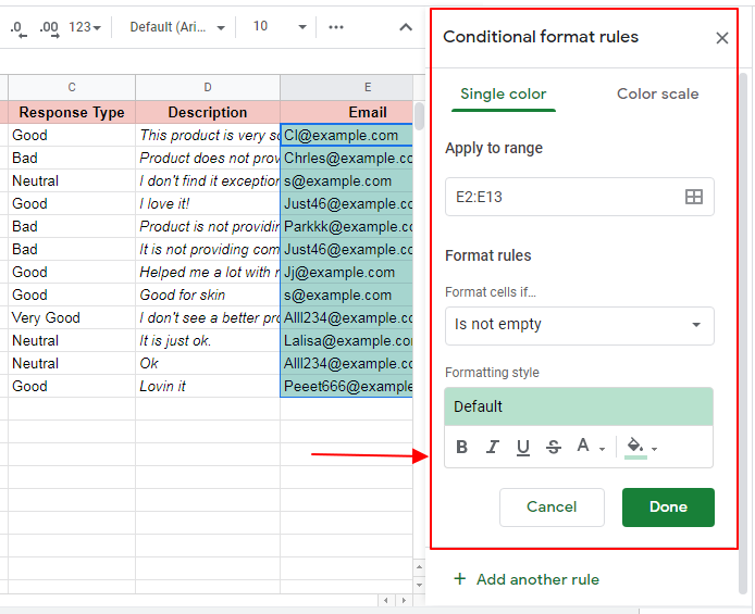 How to use conditional formatting duplicates google sheets 6