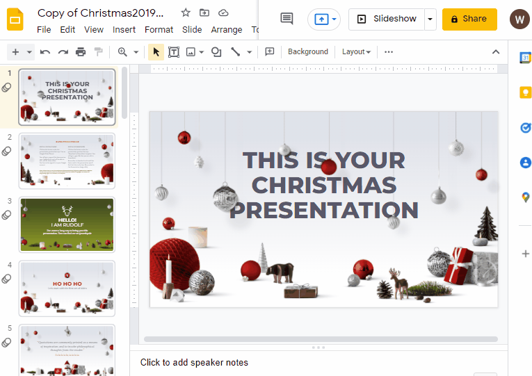 How to zoom in a google slide 1
