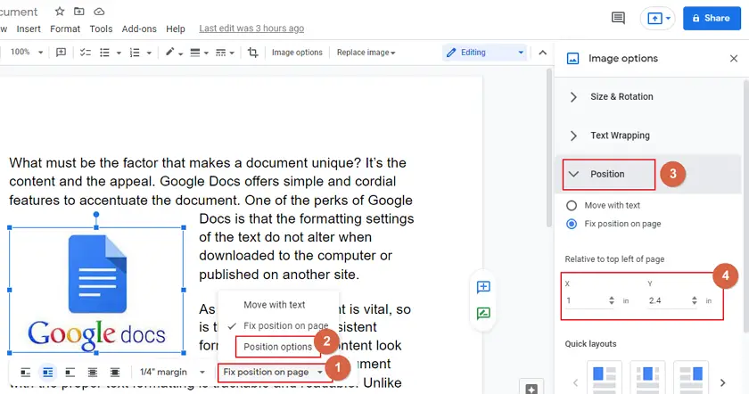 how to wrap text in google docs 6