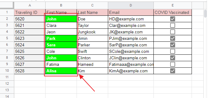 conditional formatting if box is checked google sheets 10