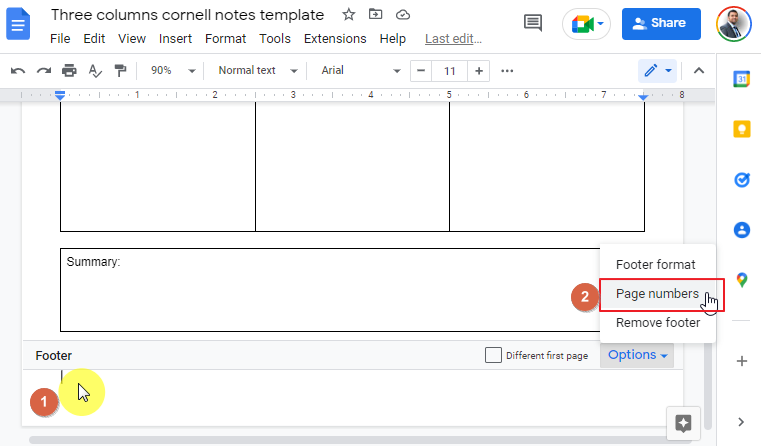 cornell notes template google docs 34
