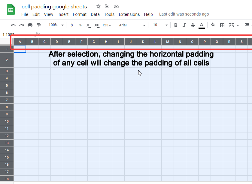 google sheets cell padding 4.1