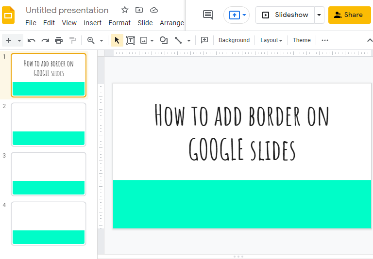 how to add a border in google slides 1