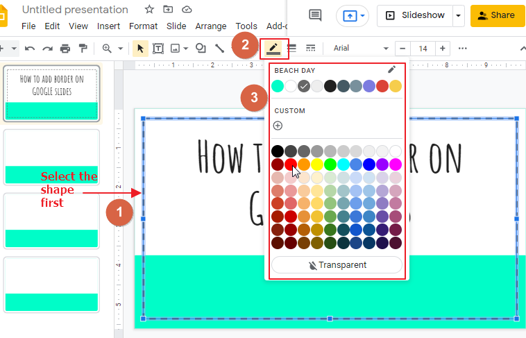 how to add a border in google slides 10