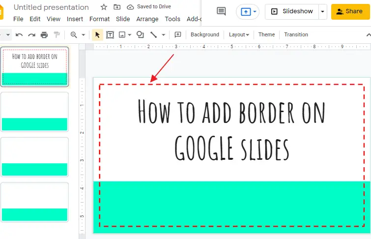 how to add a border in google slides 11