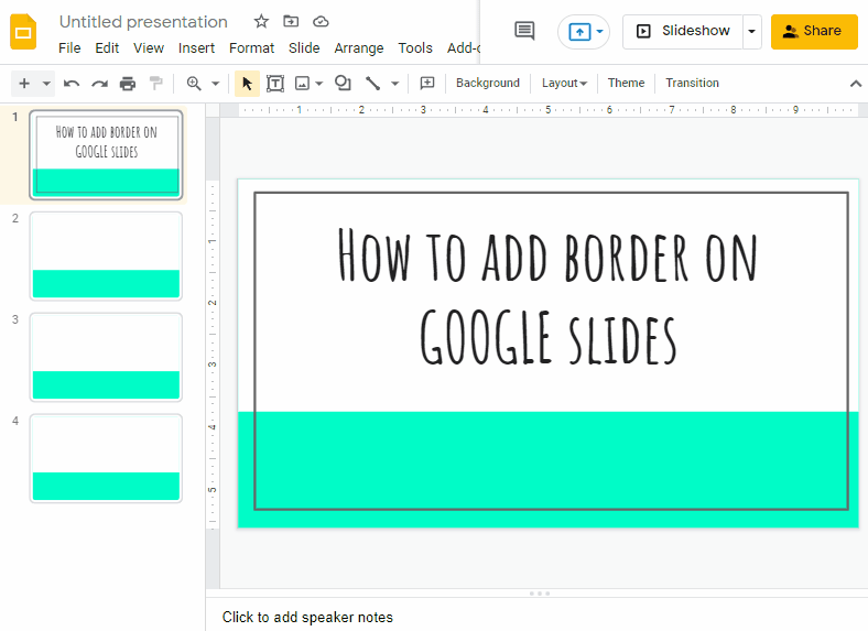 how to add a border in google slides 3