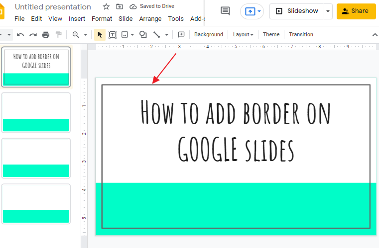how to add a border in google slides 7