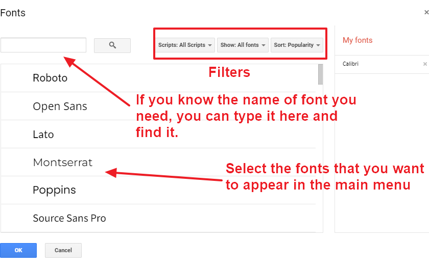 how to add fonts to google docs 2