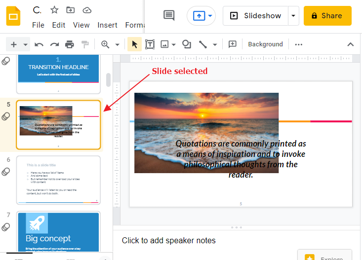 how to bring an image forward in google slides 2
