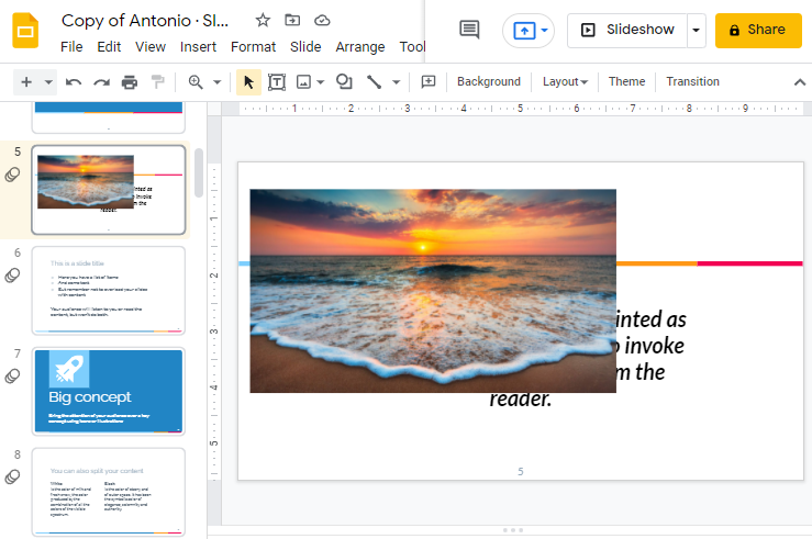 how to bring an image forward in google slides 4