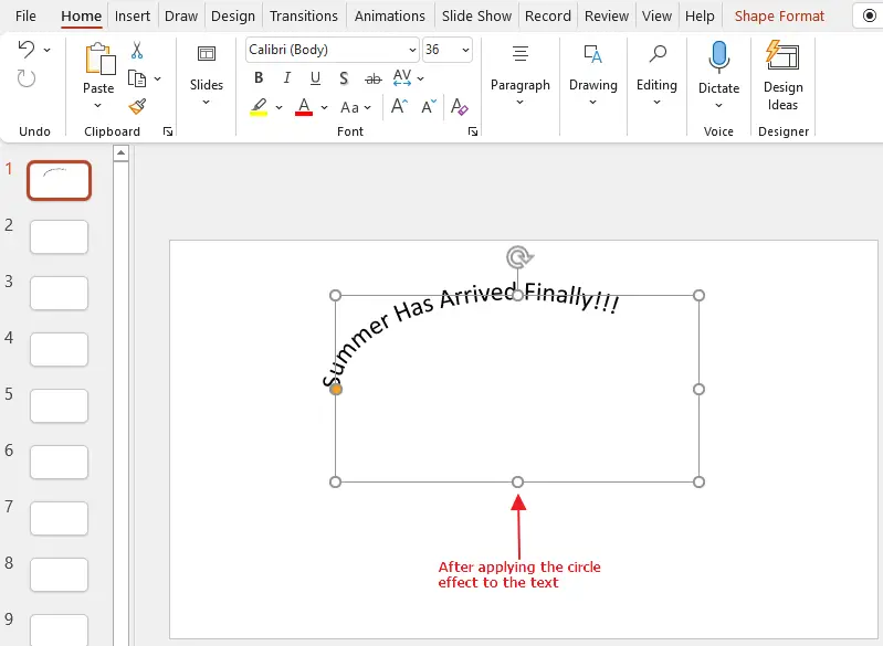 how to curve text on google slides 4