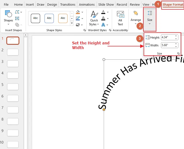 how to curve text on google slides 6