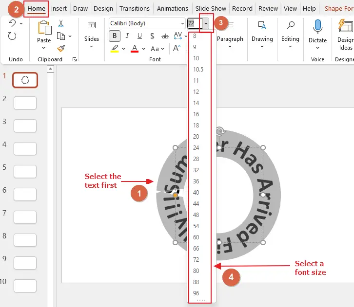 how to curve text on google slides 8