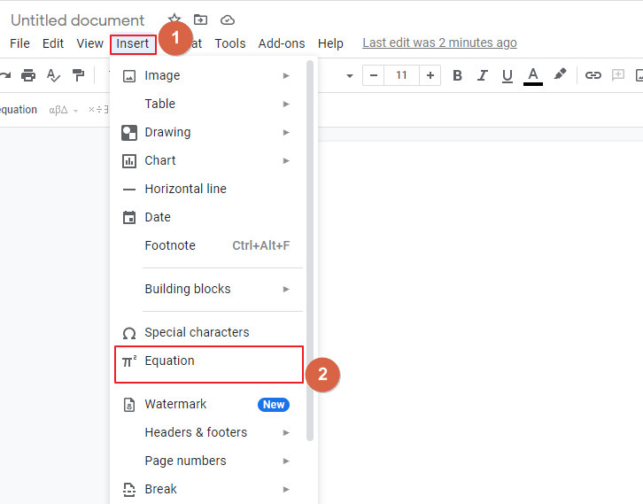 how to do exponents in google docs 3