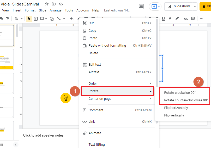 how to rotate text in google slides 2