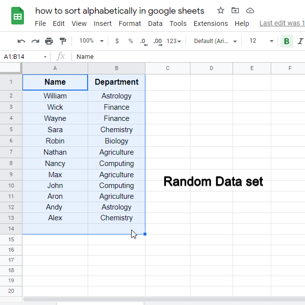 how to sort alphabetically in google sheets 1