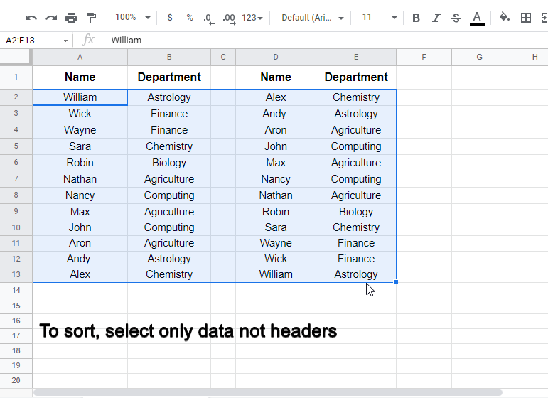 how to sort alphabetically in google sheets 3.1