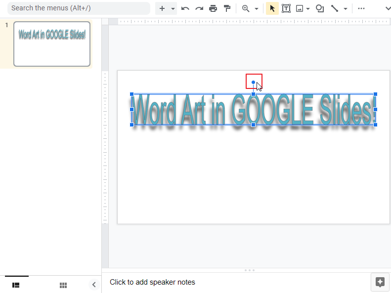 what is word art in google slides 10