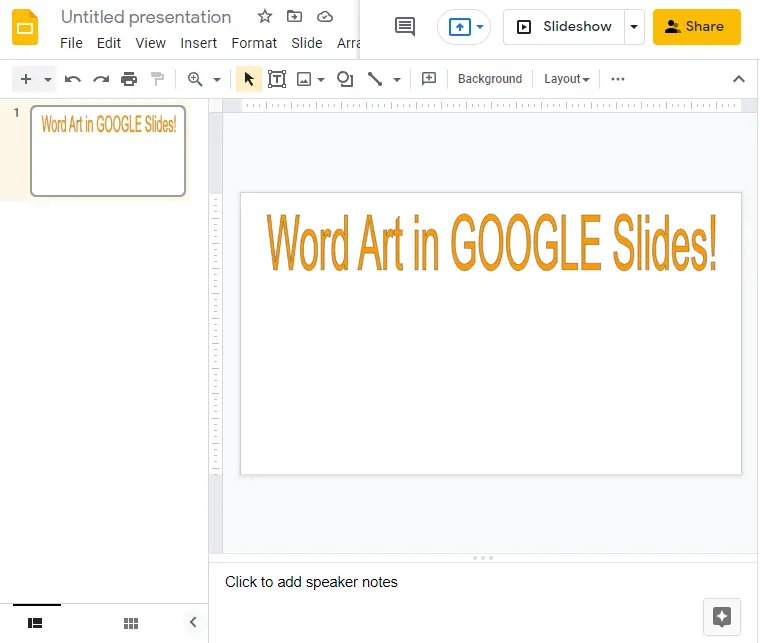 what is word art in google slides 5