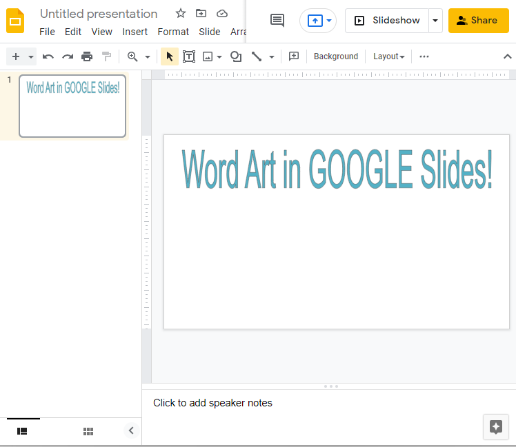 what is word art in google slides 6