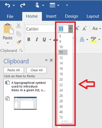 How to change the Colour and Size of the bullets in MS Word png 12