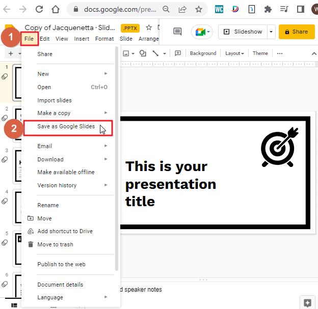 How to convert PowerPoint to google slides 6