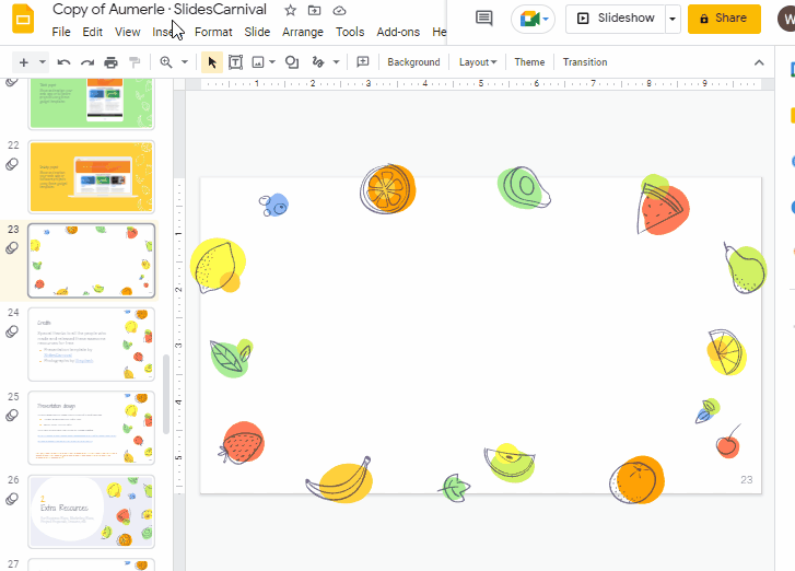 How to draw on google slides 1