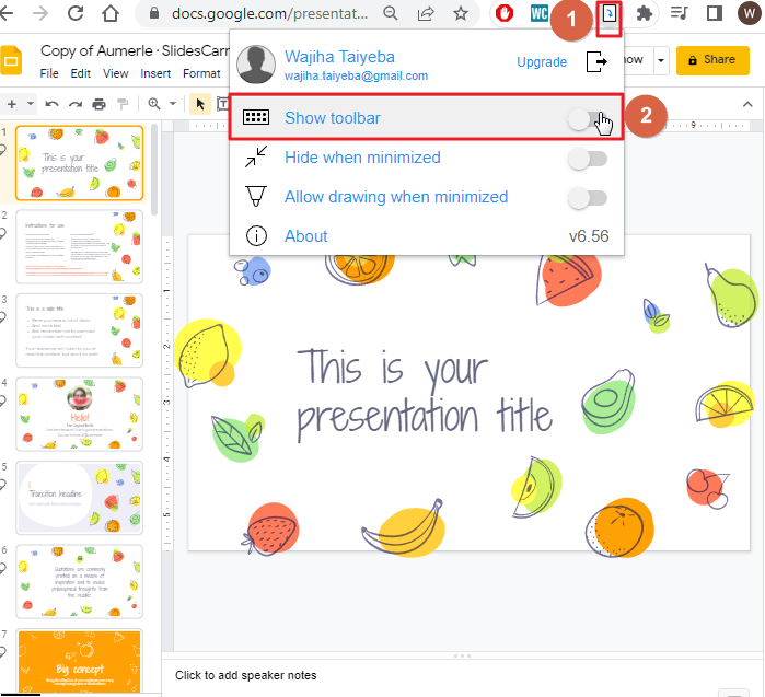 How to draw on google slides 13