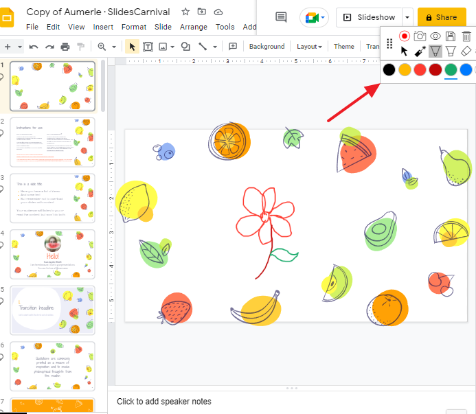 How to draw on google slides 15