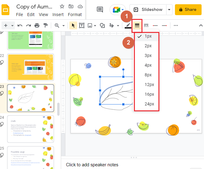 How to draw on google slides 7