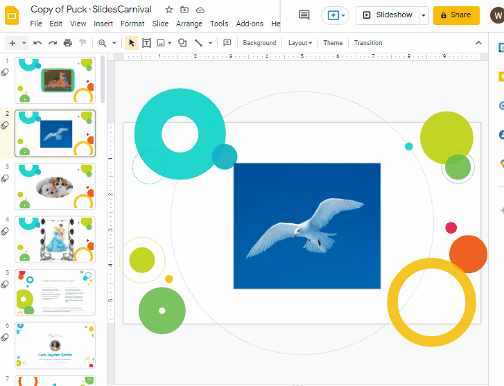 How to frame an image in google slides 1